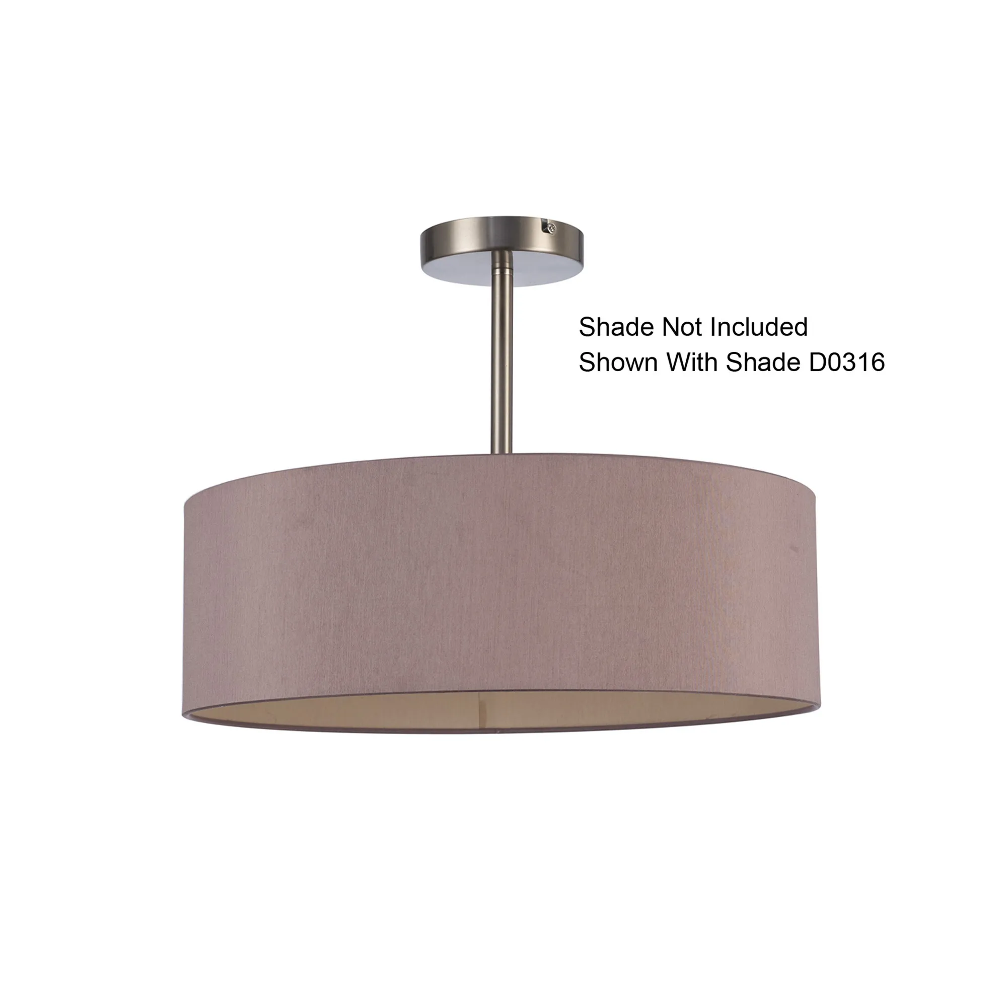 Baymont Semi Flush 3 Light Satin Nickel D0338  Deco Baymont SN